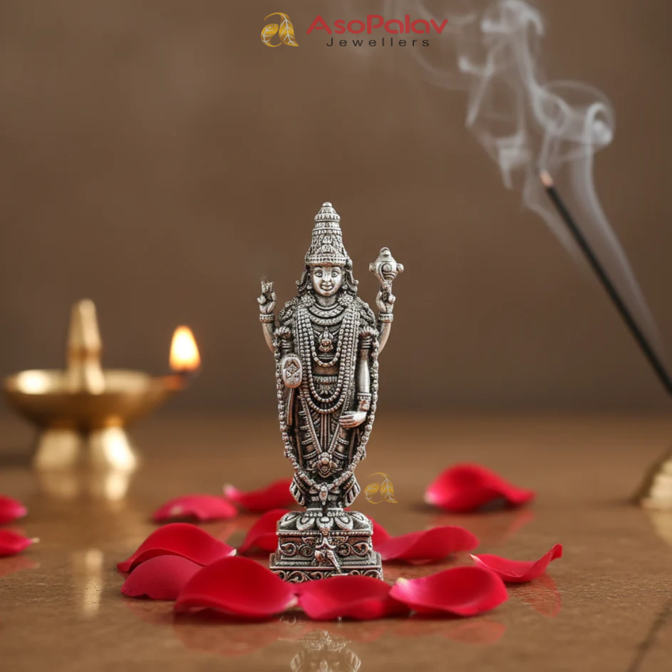 Venkateswara Swamy Idol( 92.5 silver)
