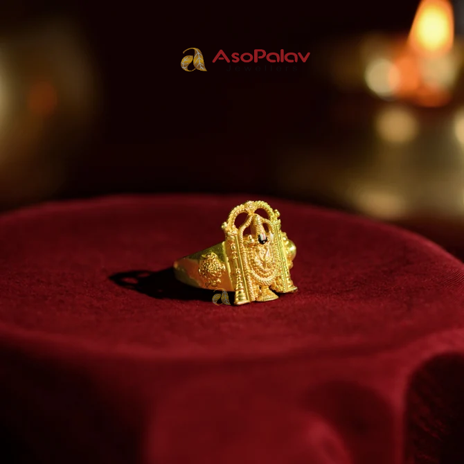 Lord Balaji Idol Gold Ring