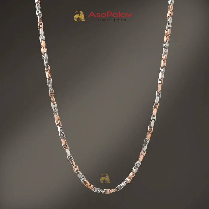 DualTone Link Silver Chain