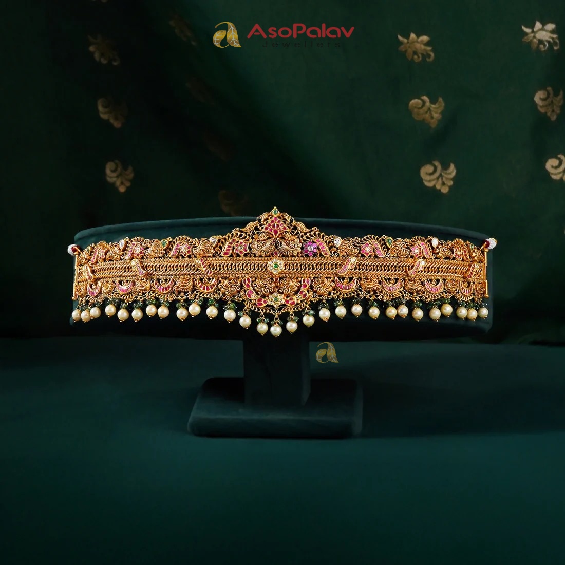 Timeless Elegance Ruby-Emerald Vaddanam