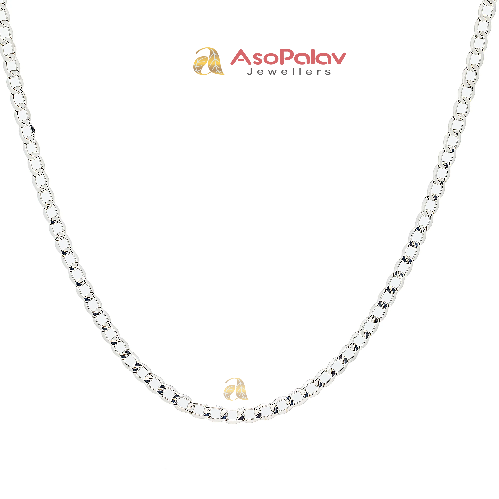 22K White Gold Cuban Chain 22" | 7.6g Men's Luxury Necklace