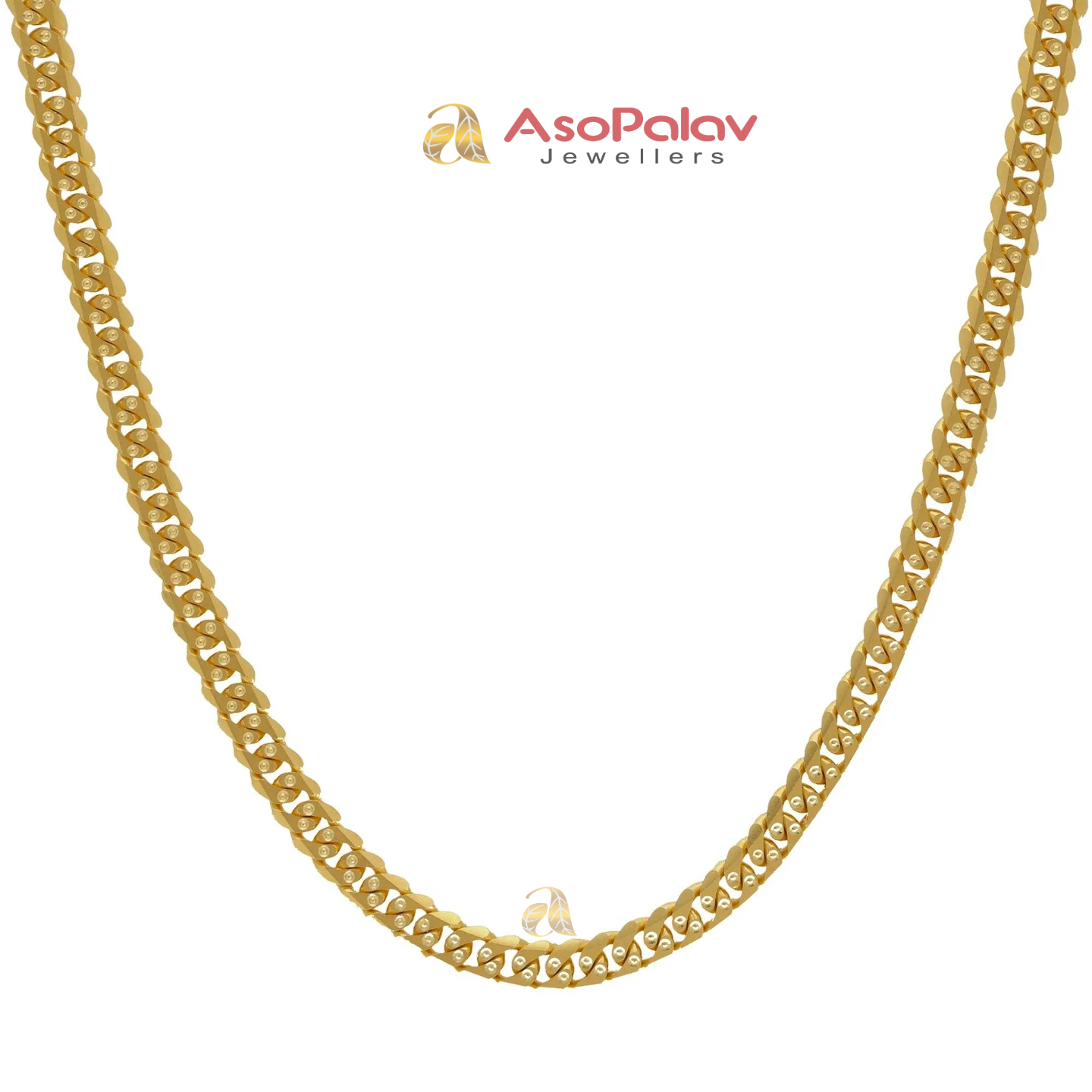 22K Yellow Gold Cuban Chain 22" 43.3 Grams Luxury Necklace