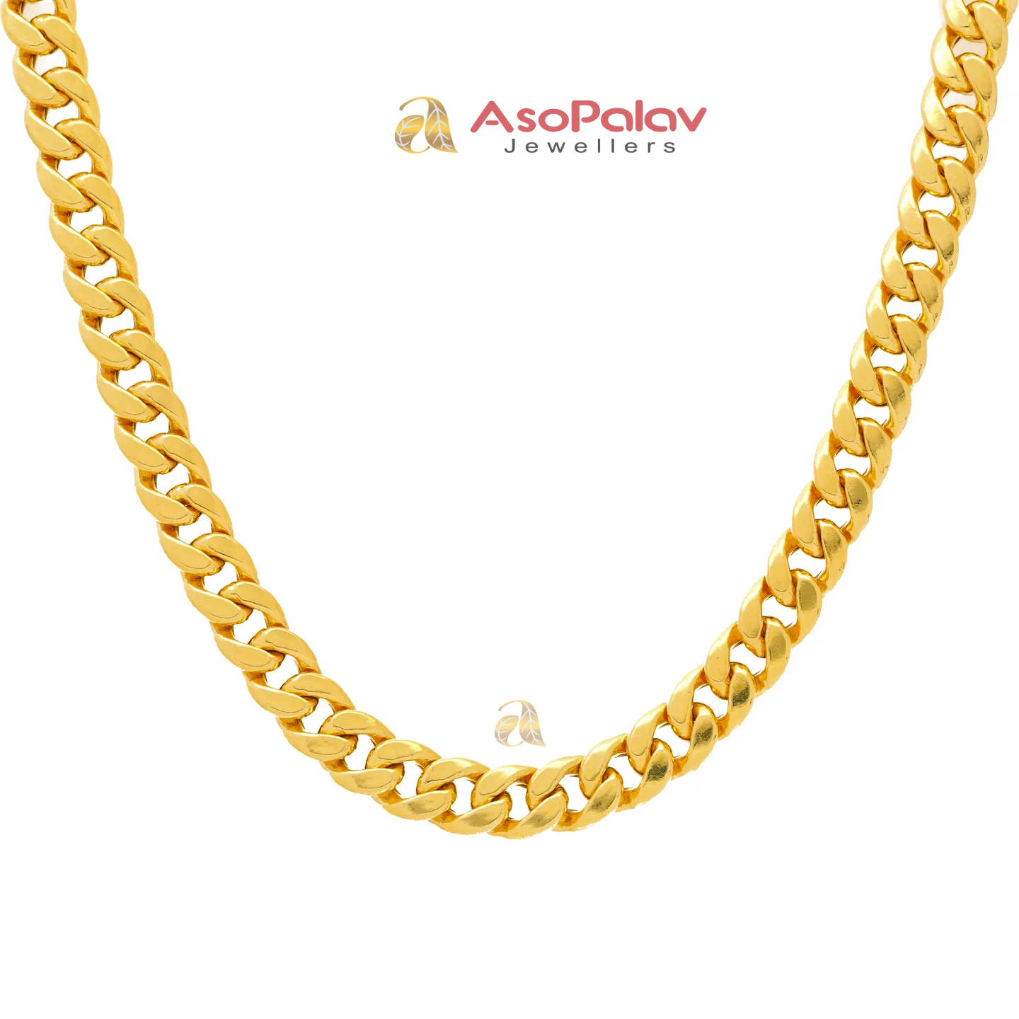 22K Yellow Gold Cuban Link Chain 26+ Inch 86.5 Grams Luxury Necklace