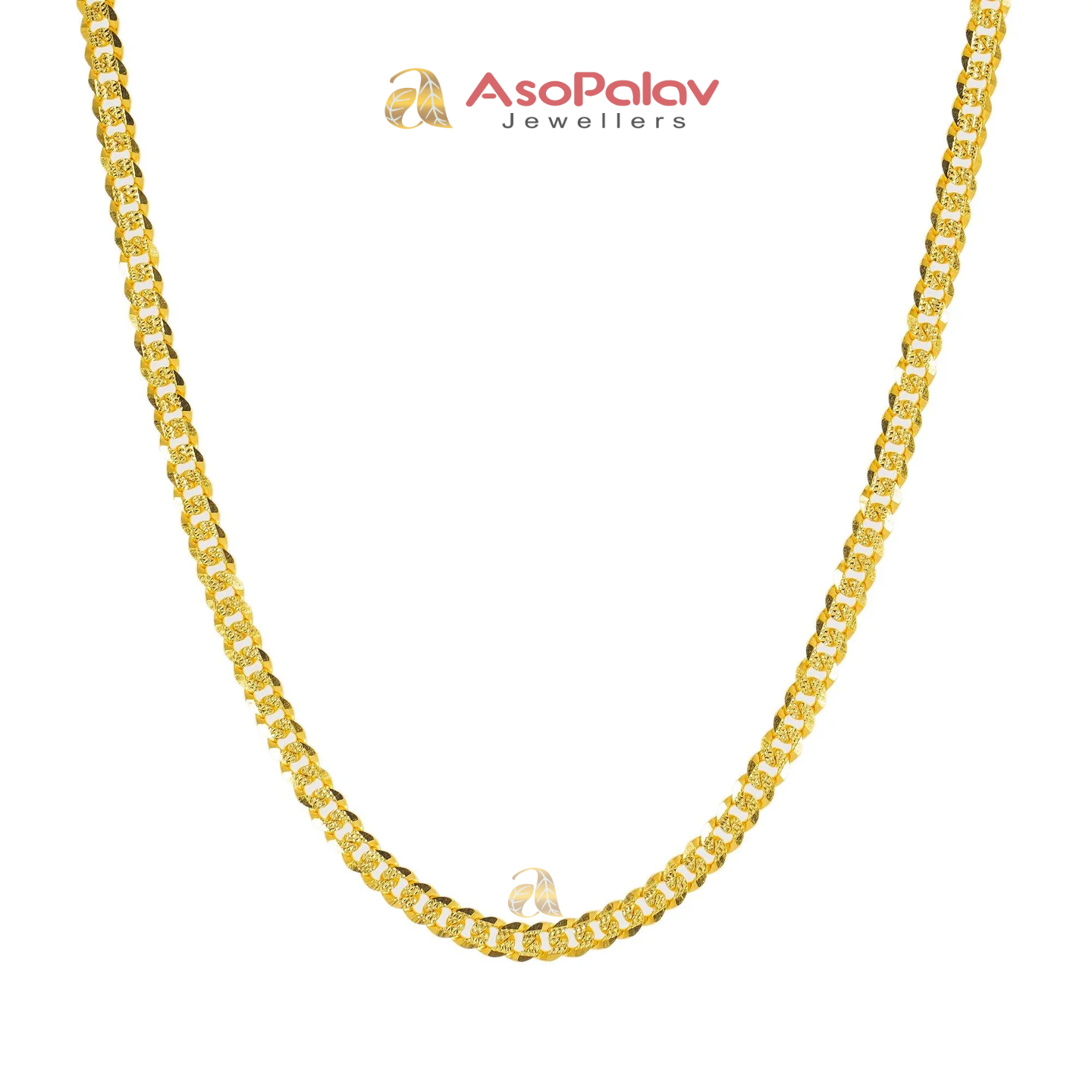 22K Yellow Gold Men's Cuban Link Chain Satin Finish 99.7 Grams