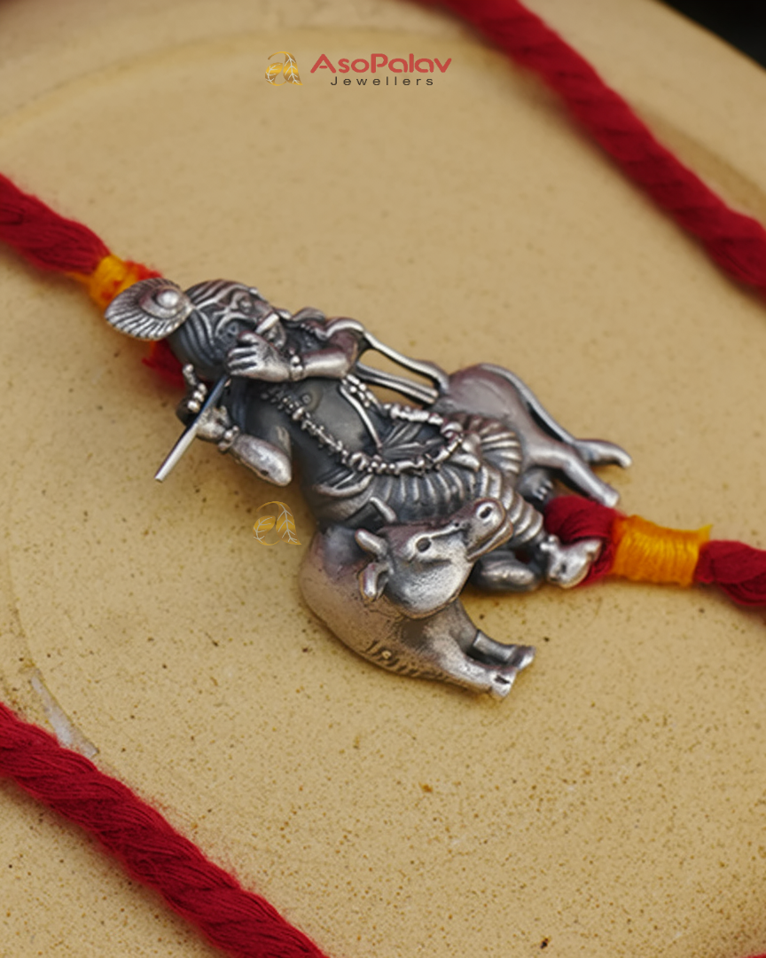 925 Sterling Silver Shree Krishna Pendant Rakhi