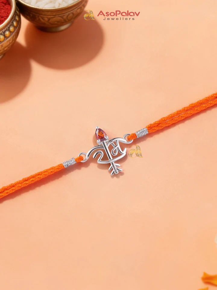 925 Silver Shree Ram Rakhi for Brother – Sacred Blessings