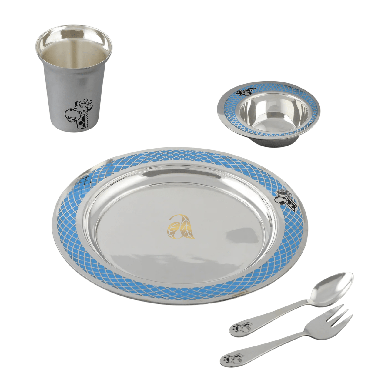 Pure Silver Dinner Set for Baby for Boy