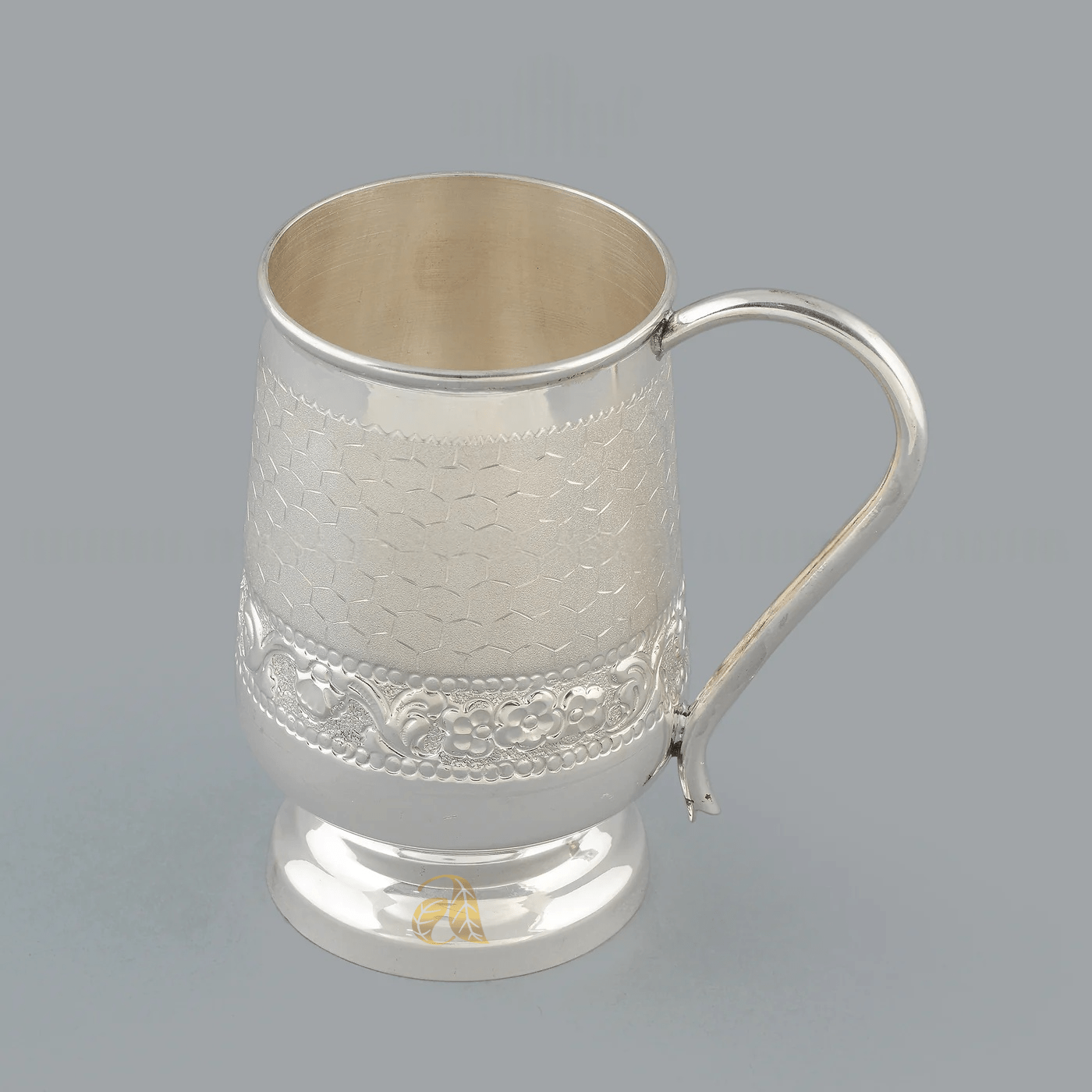 Silver Water Jug In Floral Motif - Image 2