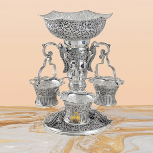 4 in 1 Silver Lamp Holder