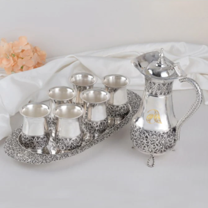Antique Nakshi Work Silver Tableware Set