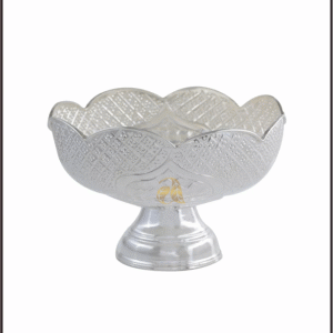 Silver Flower Fruit Bowl
