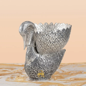Swan Silver Basket