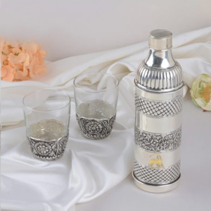 Water Bottle With A Pair of Glasses