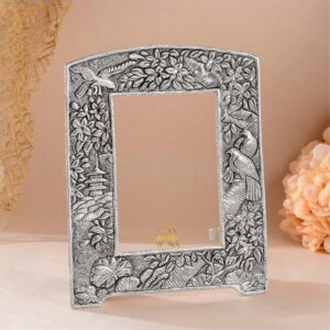 Antique Finish Pure Silver Photo Frame