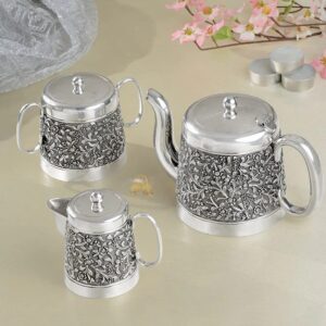 Antique Nakshi Silver Mug Sets