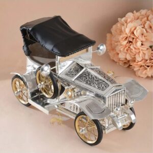 Antique Silver Box in Car Motif