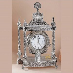 Antique Wall Clock In 92.5 Pure Silver