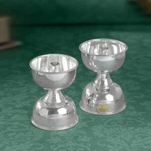 Minimalist Simple Silver Diya