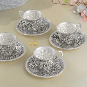 Premium Silver Cup Set